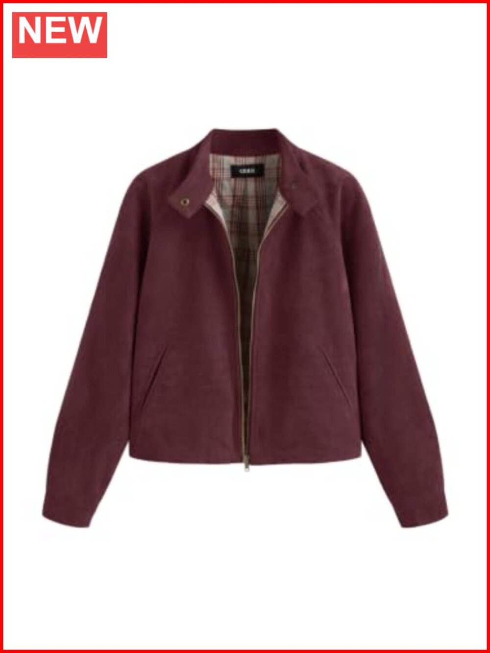 Faux Suede Cropped Zip Up Bomber Jacket for Women